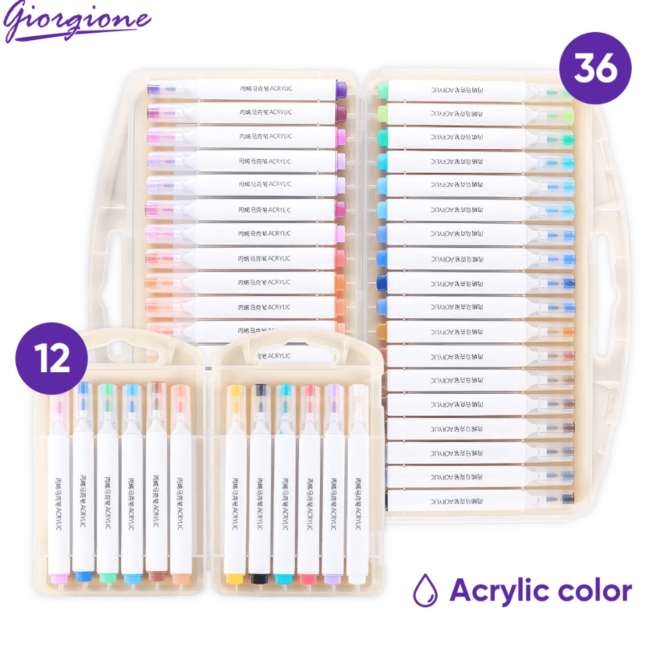 Giorgione Acrylic Markers Set Spidol 12243648 Warnas GAMBS