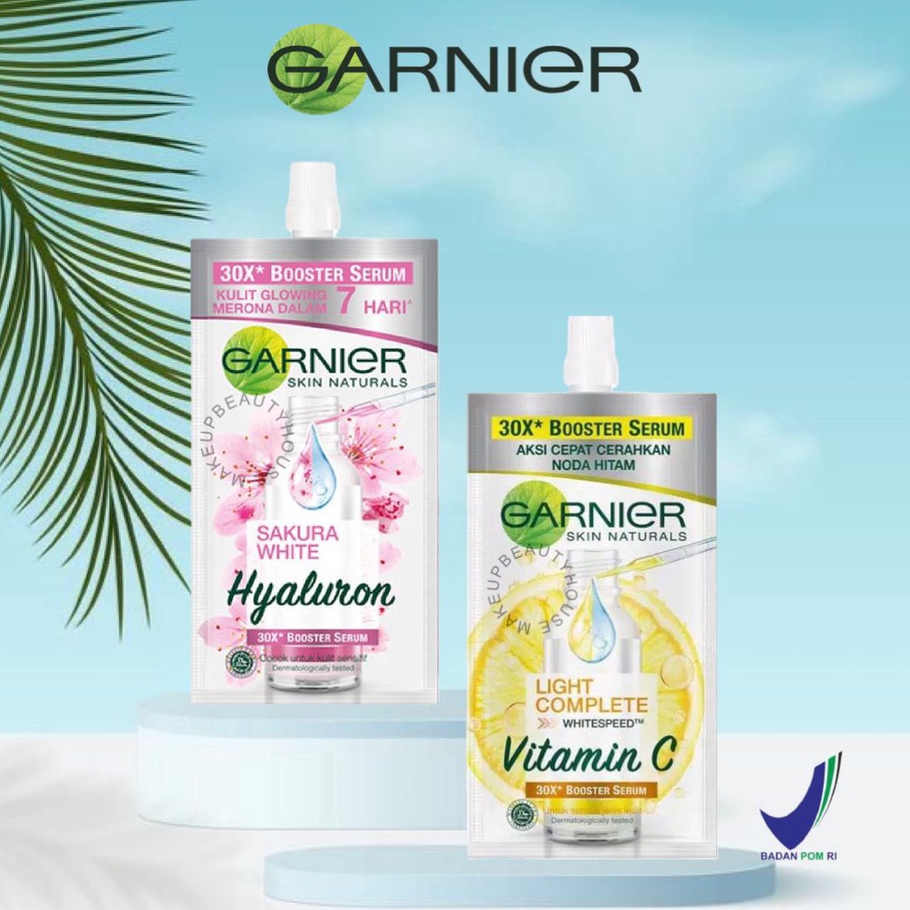 TERBATAS GARNIER Light Complete Vitamin C 3x  Sakura White Hyaluron 3x Booster Serum 75ml 3ml