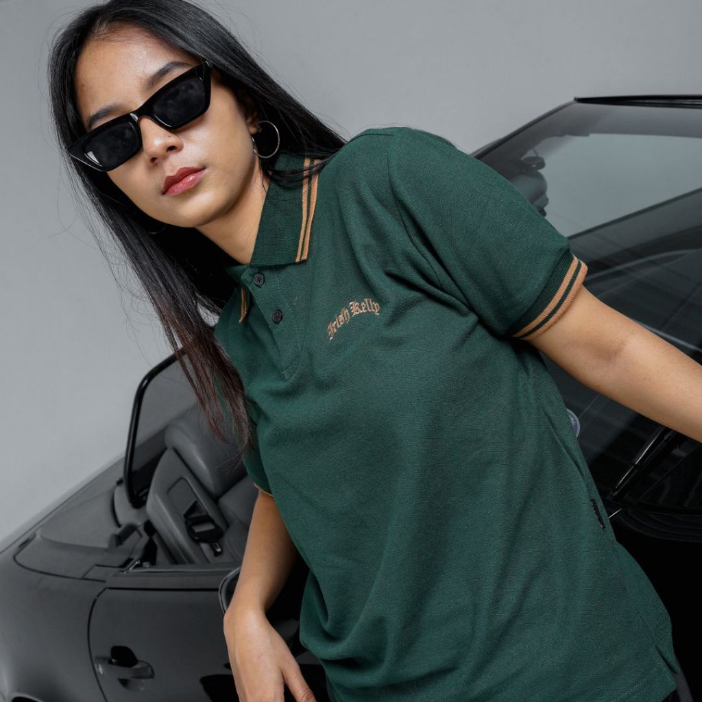 IRISH KELLY Polo Shirt Night Green Shadestone