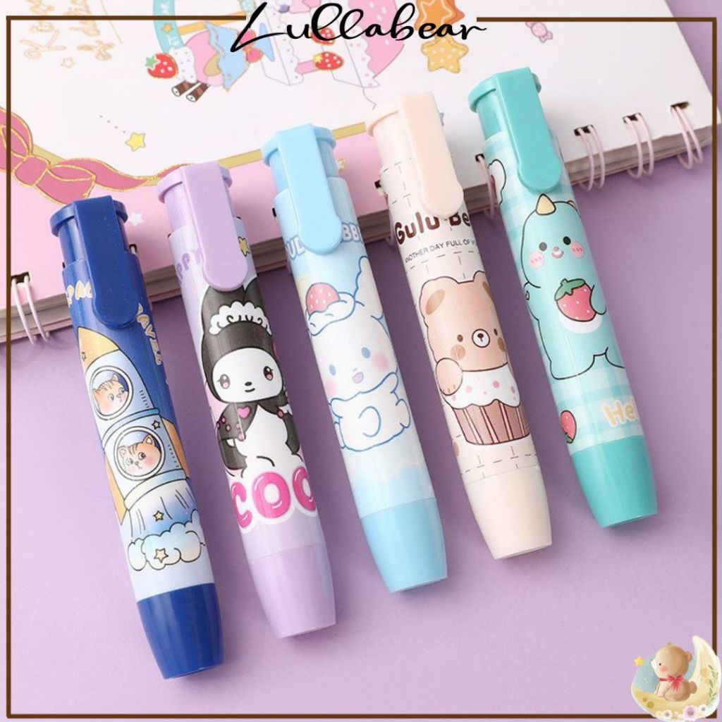 

LULLABEAR - PENGHAPUS PENSIL MEKANIK MOTIF ANAK CEWEK COWOK KARTUN SANRIO BEAR ASTRONOUT LUCU MURAH MODEL LIPSTIK