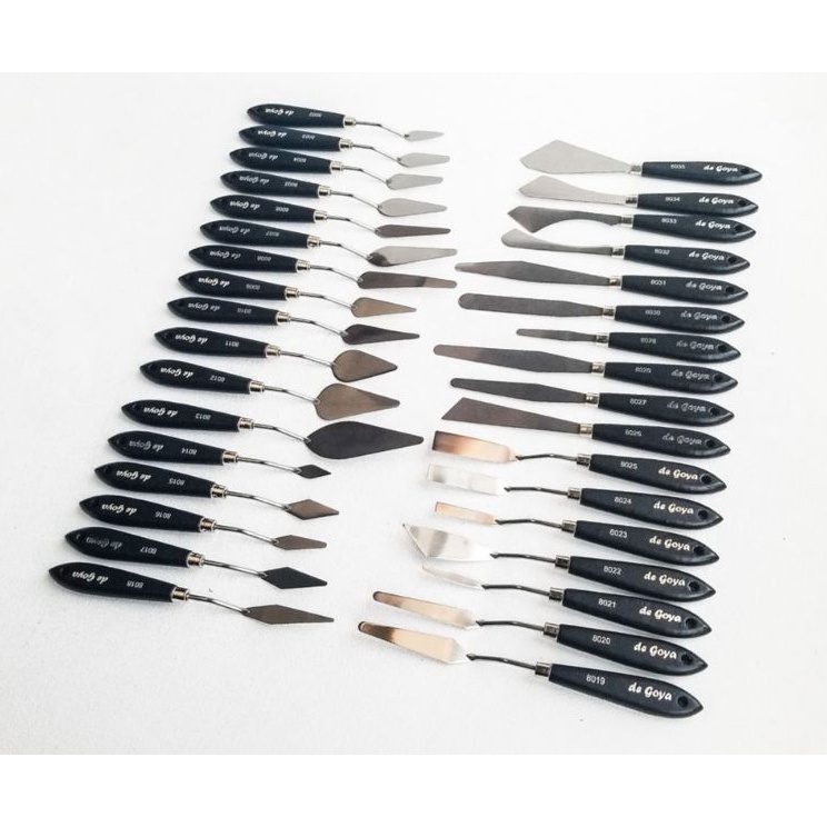 

DEGOYA DE GOYA PALETTE PAINT KNIVES PISAU PALET UNTUK LUKIS ATAU HIAS KRIM KUE