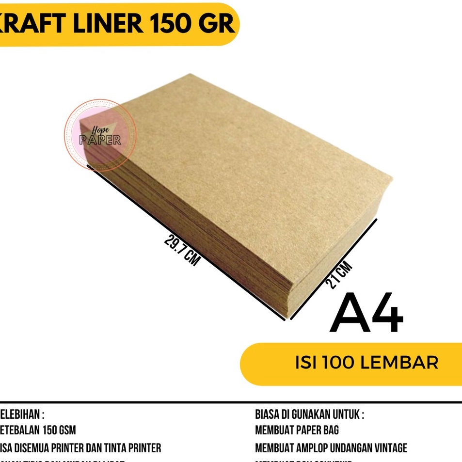 

Ready Kes Kraft A4 Liner 15 gsm isi 1 lembar Kes Kraft Liner A4 15 gsm