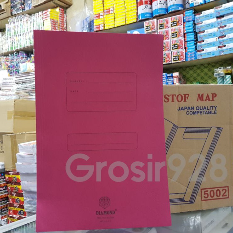 

Sentuhan Personal Stopmap Map Folder Folio Diamond 52 Merah Tua Merah Muda isi 5 lembar