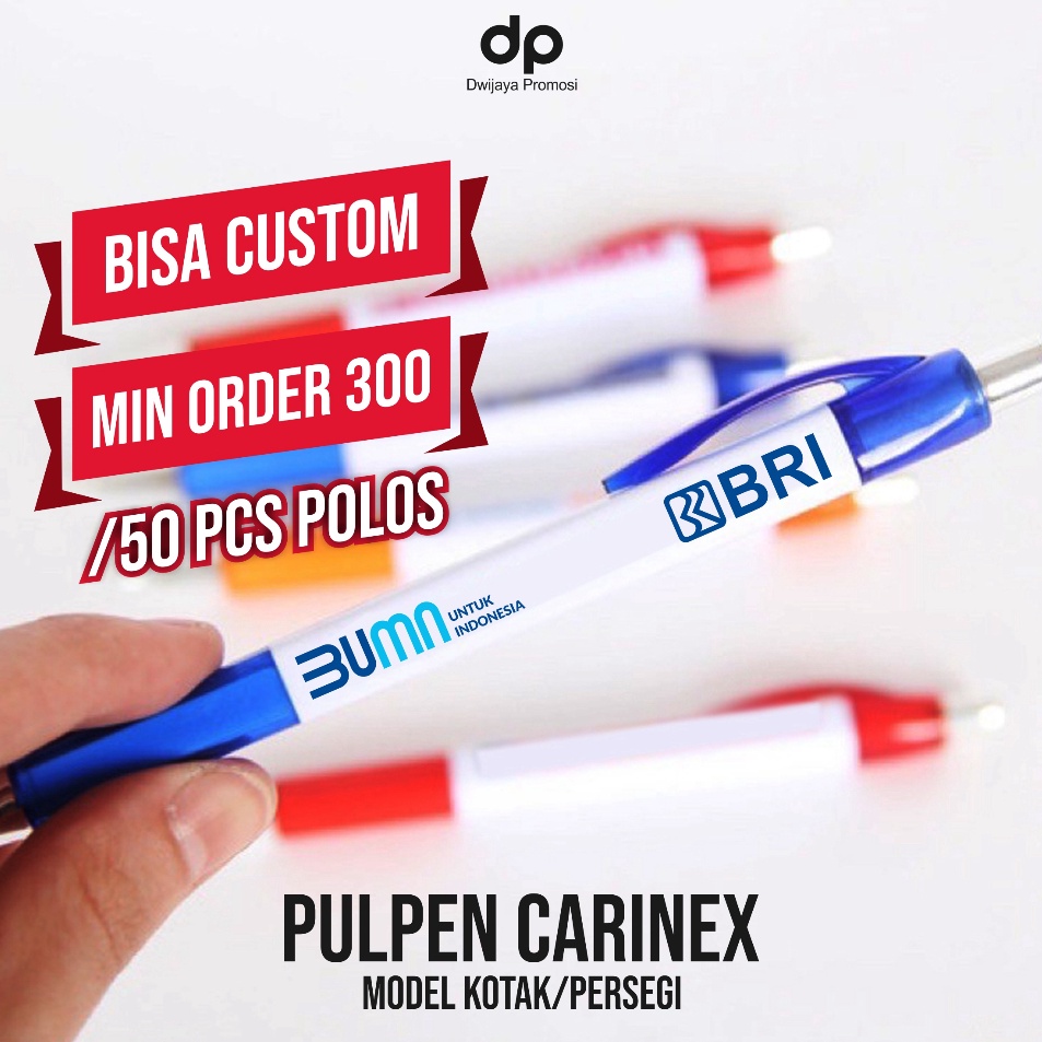 

Pulpen Plastik Model Segi Empat Isi 5 Pcs Pulpen Souvenir Promosi