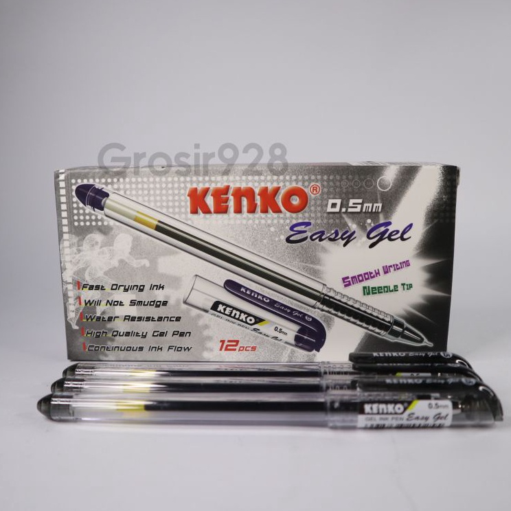 

Per 12 Pen Gel Easy Gel Kenko 5 mm Pulpen Gel Pena Gel