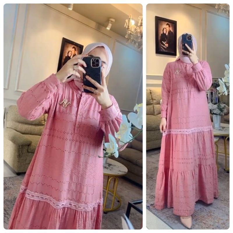 Dress Athayaa terbaru || Athayaa dress bordir || gamis Athayaa best seller