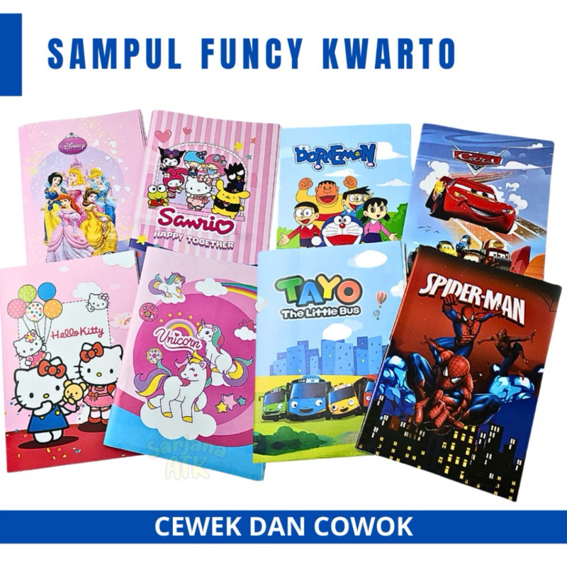 

20Pc Sampul Buku Funcy Sampul Buku Karakter