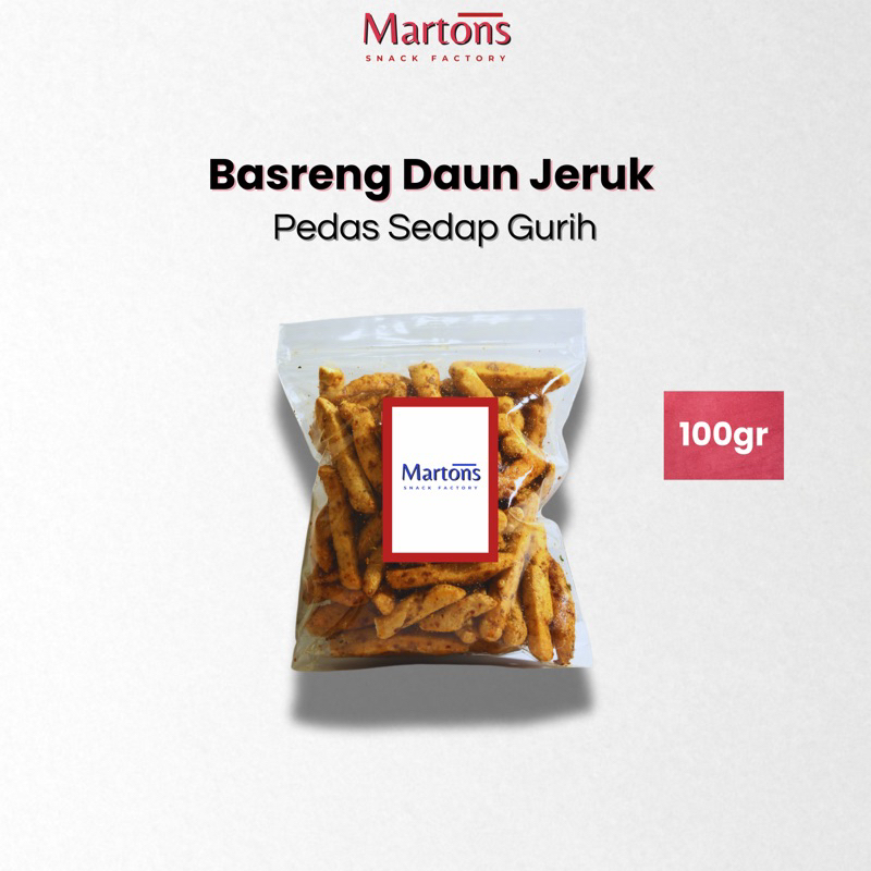 

Martons Snack Basreng Daun Jeruk Pedas 100gr