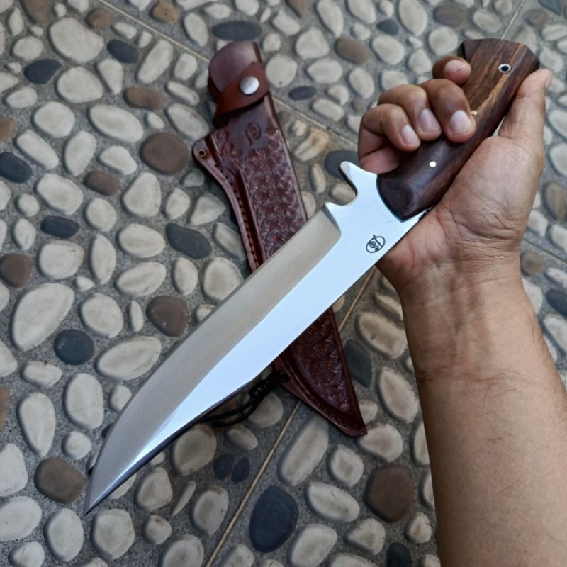 (COD) Bowie Besar Fulltang JS Carbon Steel