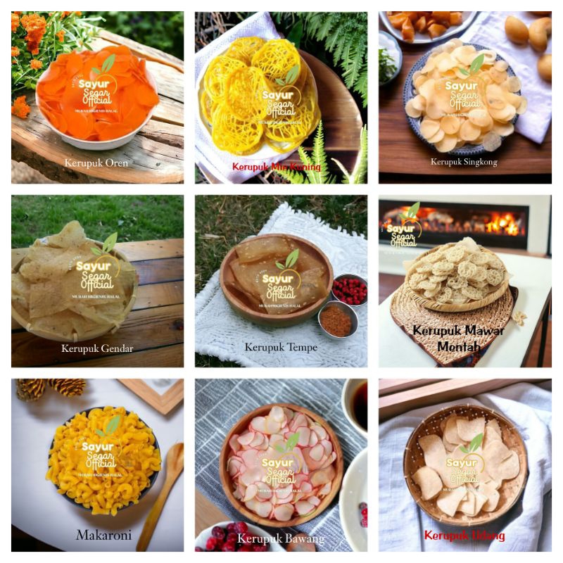 

Aneka Varian Kerupuk Mentah 250gr