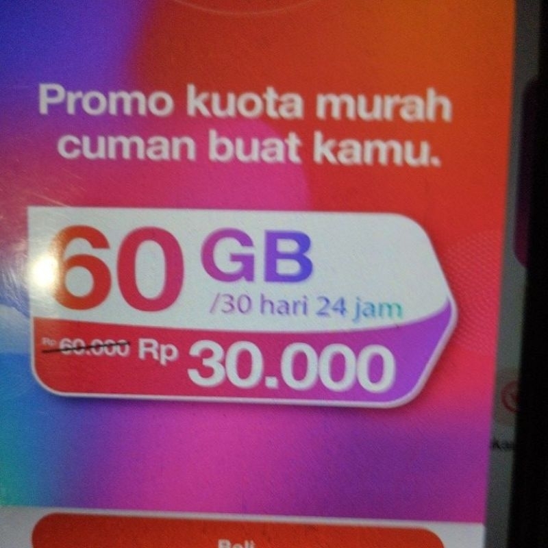 PERDANA TRI SAKTI, 60gb 30rb PERMANEN (Kartu saja)