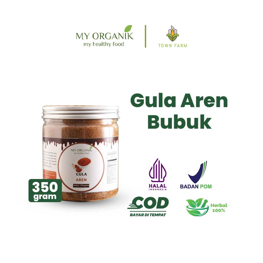 

My Organik Gula Aren Bubuk Organik Palm Sugar Asli 100% Aren Semut Palm Sugar Powder