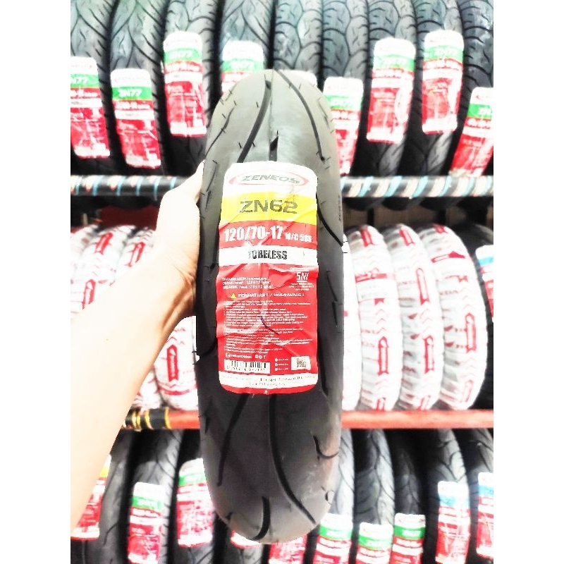 BAN RING 17 ZENEOS ZN 62 120/70-17 BAN TUBELES ZENEOS ZN62