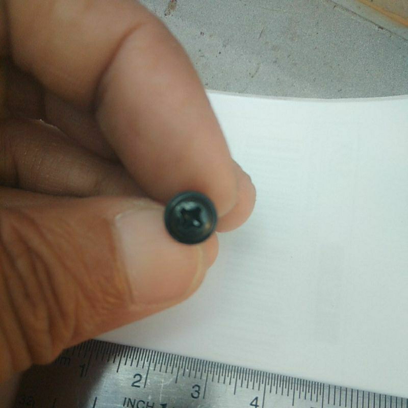 Baut/ Sekrup Grill Speaker Box Miniaturan Kecil, Skrup Gril Spiker Bahan Baja Kepala 6,5 Mm Panjang