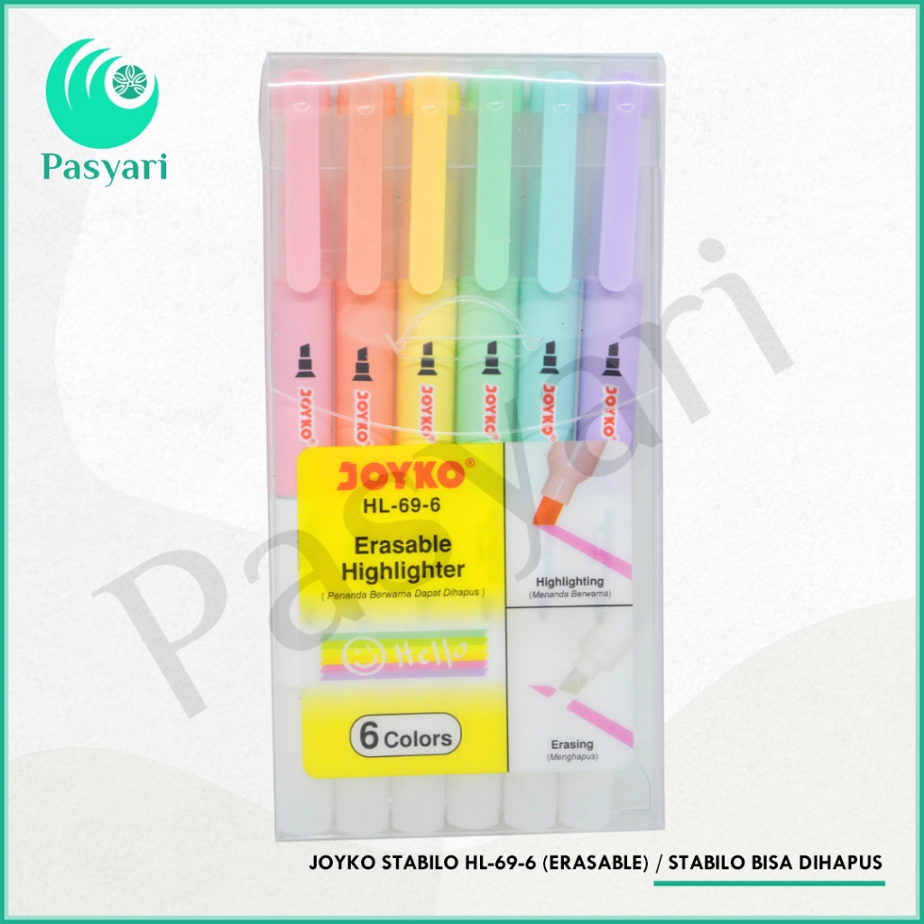 

JOYKO STABILO HL-69-6 (ERASABLE) / stabilo bisa dihapus / PER PACK