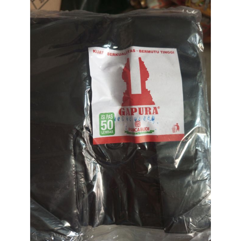 Kantong Plastik Kresek Hitam Kecil Ukuran 15