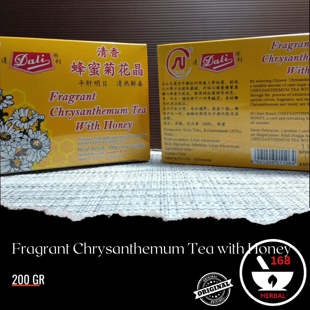 

DALI Chrysanthemum Tea With Honey SU Brand 200gr / Teh Kembang Putih Dengan Madu