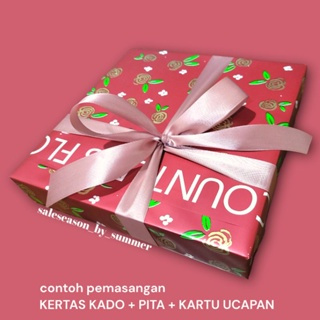 

extra KERTAS KADO, PITA & KARTU ucapan Goodie BAG