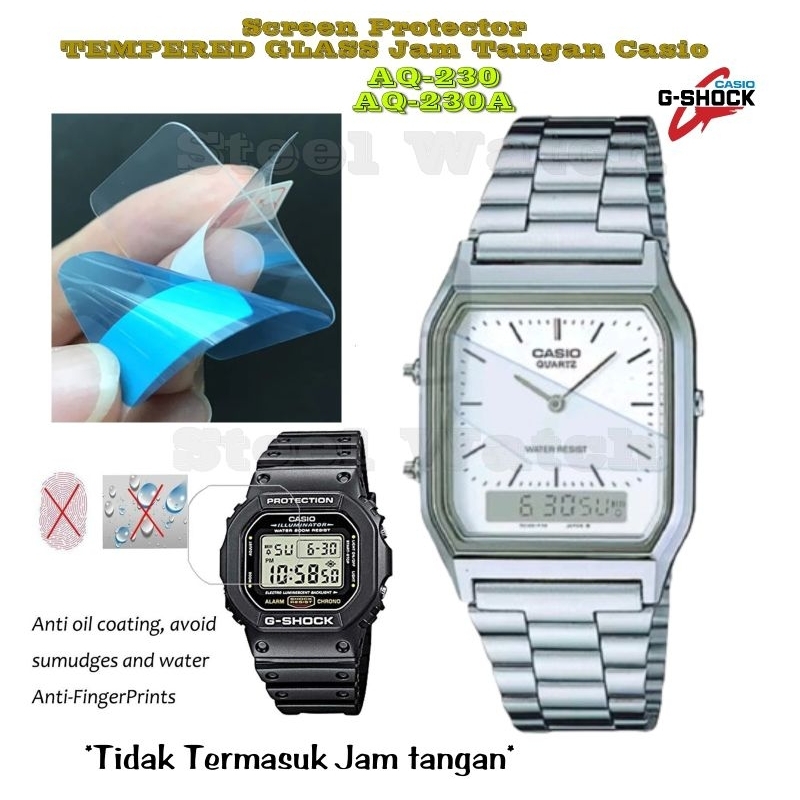 Antigores Khusus untuk Jam Casio G-Shock AQ-230 AQ-230A Tempered Glass aq230 aq230a AQ230 AQ230A