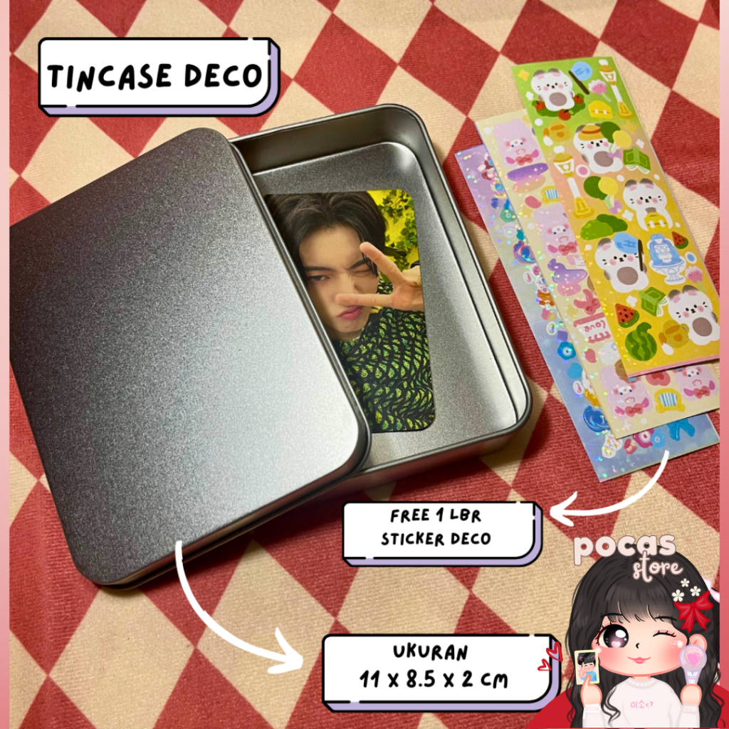 [PS] TIN CASE  DECO ODD BUT CUTE KOTAK KALENG TEMPAT PHOTOCARD PC STORAGE DESIGN MURAH