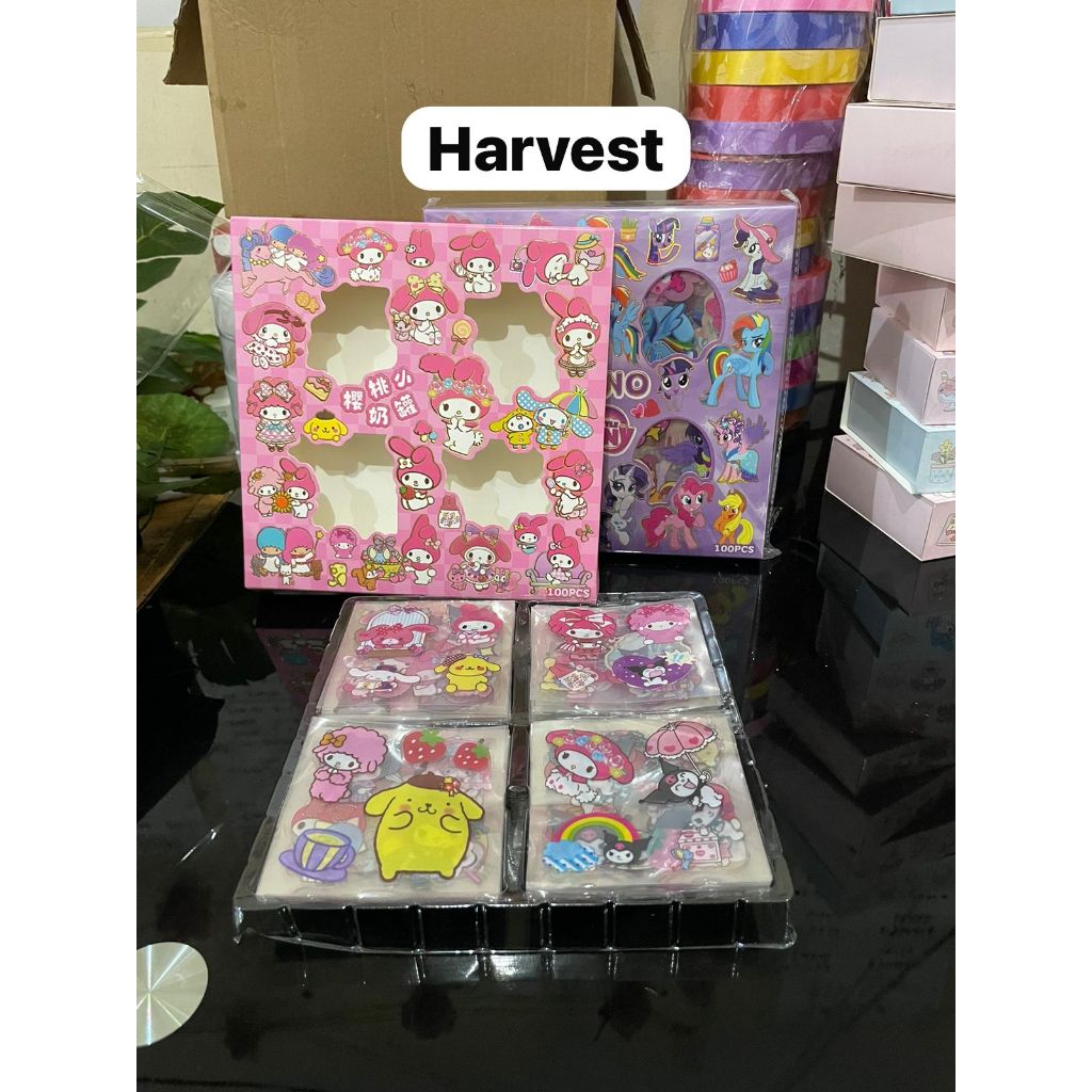 

(harvest) MAINAN STIKER ANAK KARAKTER 100LBR