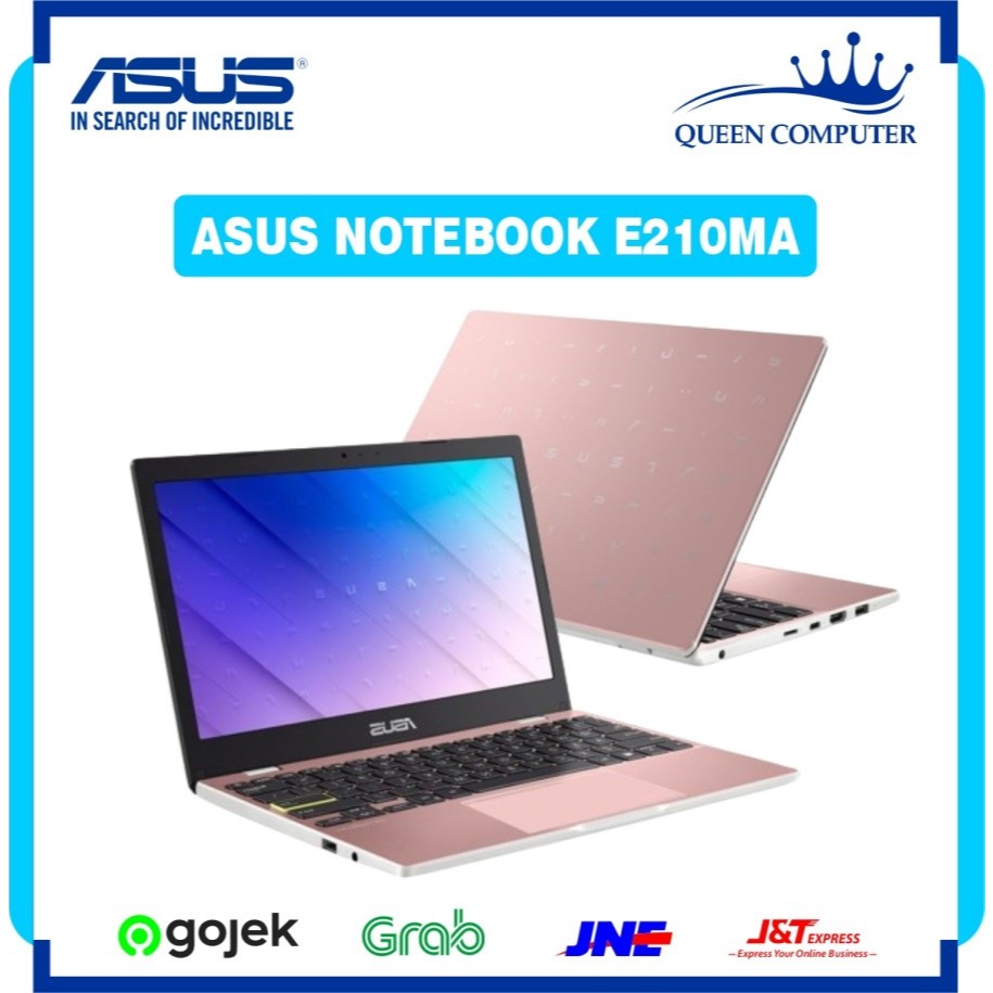 LAPTOP ASUS NOTEBOOK E210MA INTEL N4020 8GB 512GB W11 OHS 2021 Rose Pink