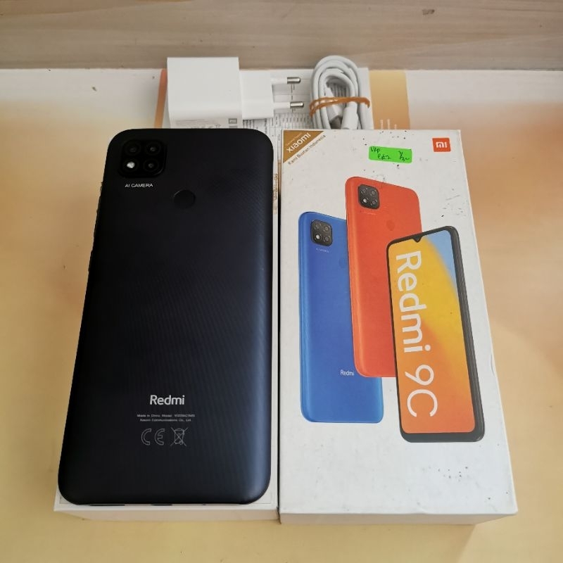 Redmi 9C ram 3GB 32GB Gray Bekas - Fullset Garansi Resmi - second