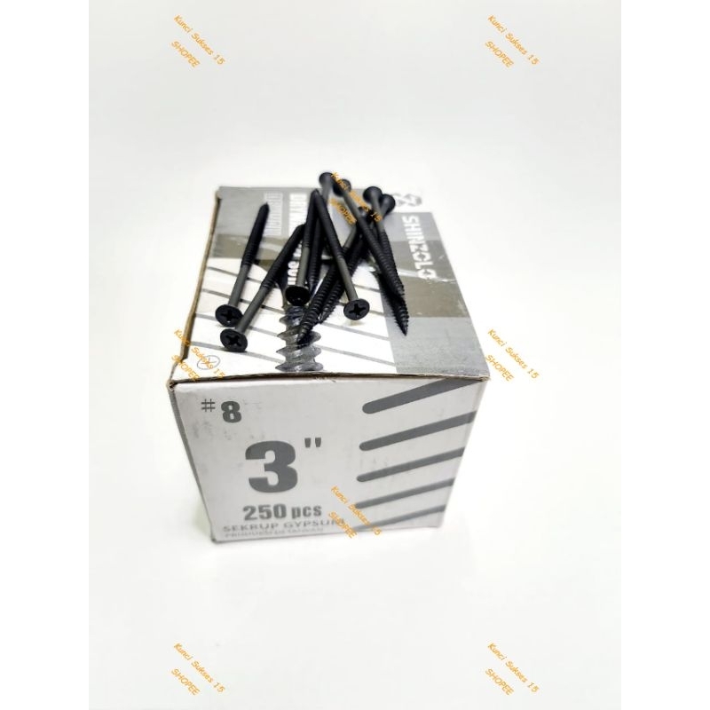 Sekrup Gipsum ZOLO 8x3" / Drywall Screw / Skrup Gypsum 8x3" 7,5cm ZOLO