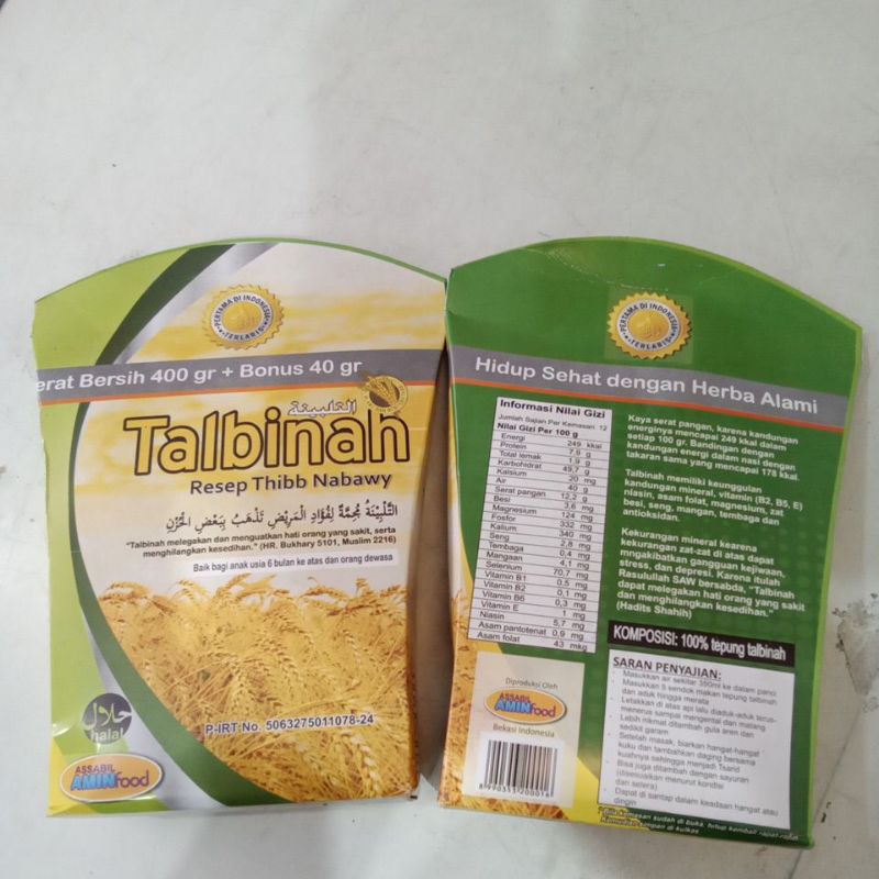 

Talbinah 440gr tepung gandum AMINFOOD