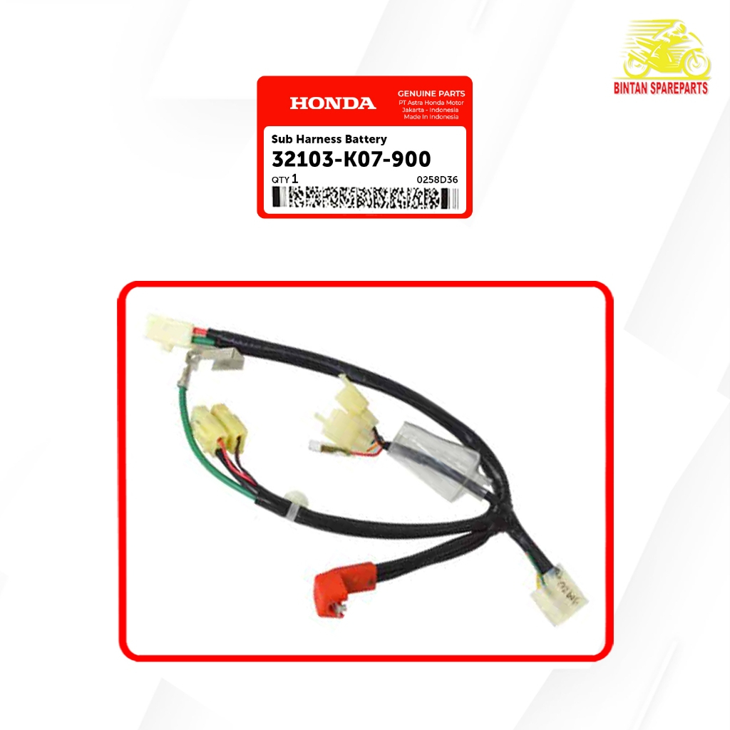 Kabel Batre Sub Harness Battery 32103 K07 900