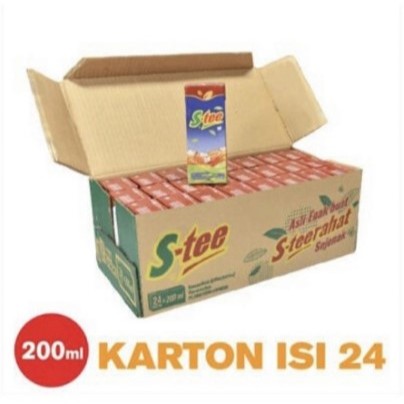 

Stee S-tee Teh Kotak 200ml 1 Dus Isi 24