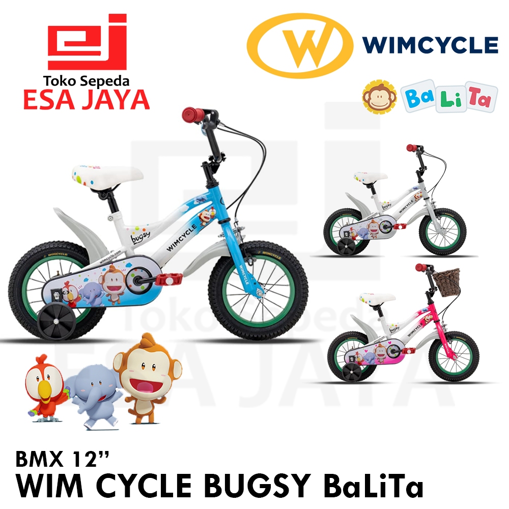 Sepeda Anak BMX Wim Cycle Bugsy 12" BaLiTa edition 12 Inch Laki Perempuan