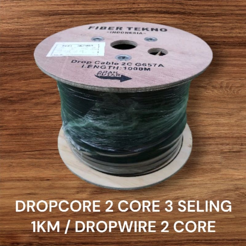 DROPCORE 2 CORE 3 SELING 1KM / DROPWIRE 2 CORE