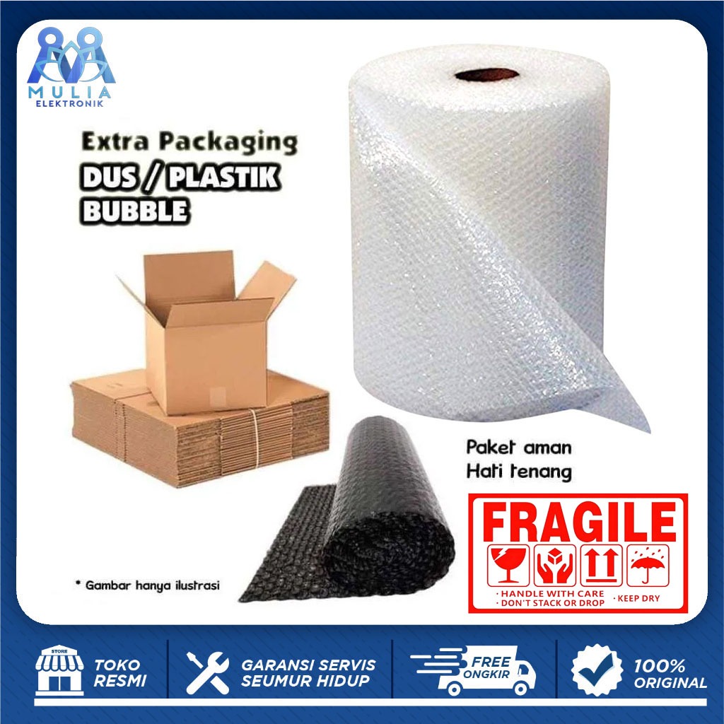 

Packing Tambahan Dus + Extra Bubble Wrap Fragile