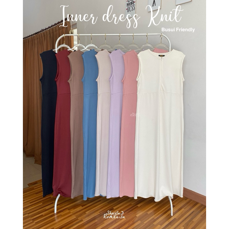 Rajut Inner Dress Knit - Busui Friendly Ukuran M-XL