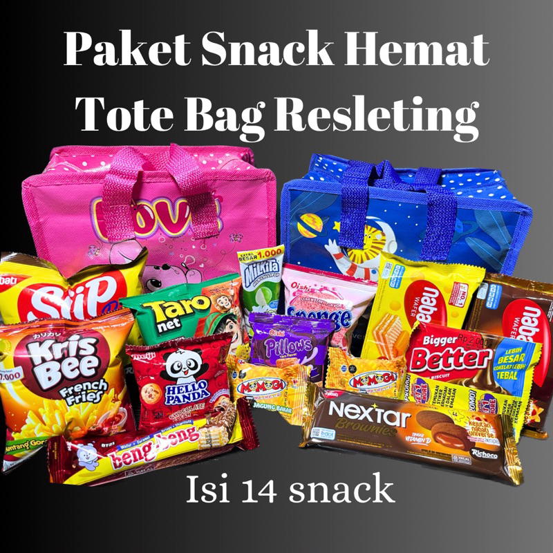 

Goodie Bag Paket Snack Ulang Tahun Anak Tas Resleting Paket Hemat