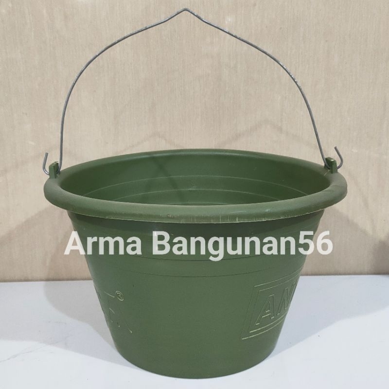 Ember Hijau Kecil 4 Ltr / Ember Serbaguna / Ember Tukang / Ember Cor / Ember Semen / Ember Bangunan