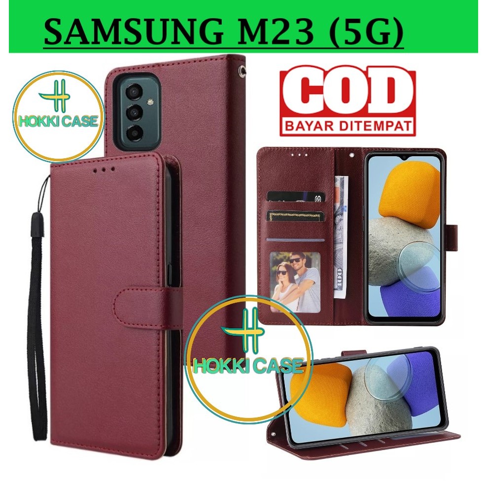 Flip Case Untuk Samsung Galaxy M23(5G) Flip Case Kulit Casing Dompet Case Wallet Leather Flip Case S