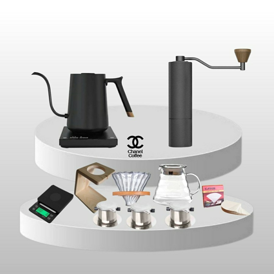Paket Manual v60 | Timemore Chesnut Slim C2 | Timemore Kettle Electric