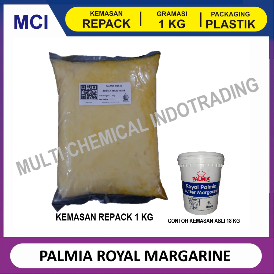 

PALMIA ROYAL BUTTER MARGARINE - REPACK 1 KG / MENTEGA MARGARIN PALMIA