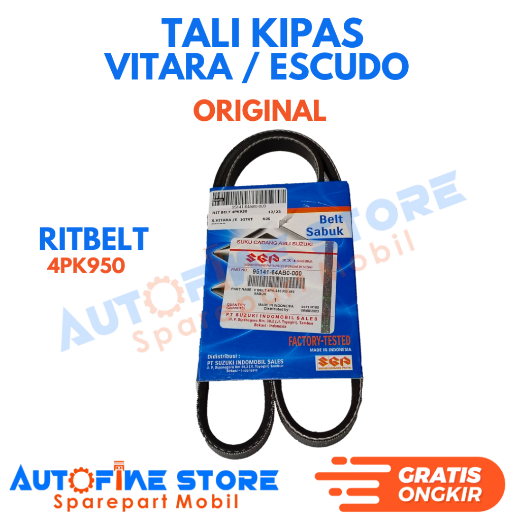 Tali Kipas Ritbelt 4PK950 Original Vitara / Escudo