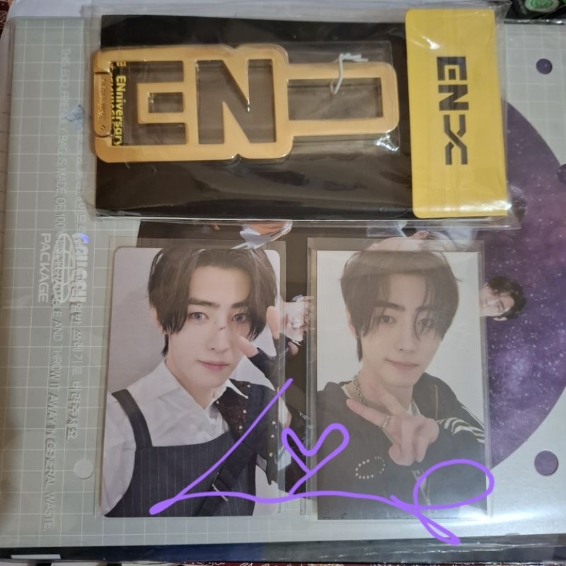 PAIR ENHYPEN Sunghoon Carabiner 3rd Enniversary Yzy R4 Macau yizhiyu round 4 Photocard