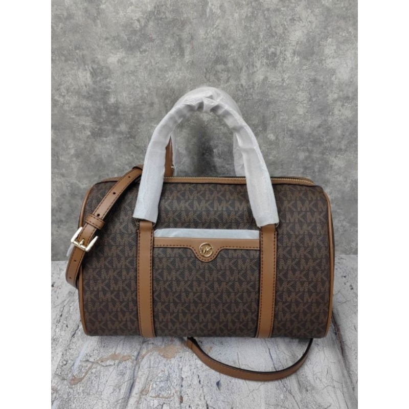 MK Travel Medium Duffle Xbody Signature Brown