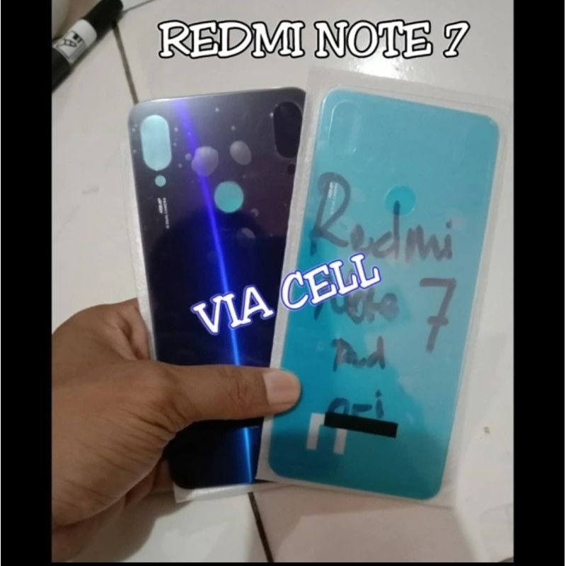 Backdoor Back Cover Casing Tutup Belakang Baterai Xiaomi Redmi Note 7 Bening / Transparan