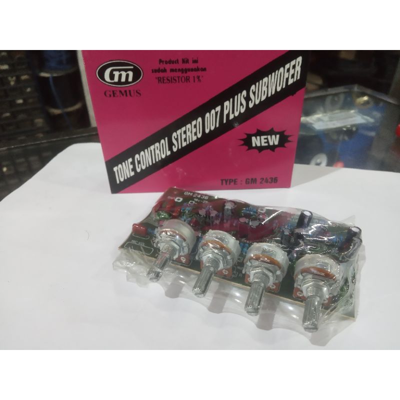 KIT RANGKAIAN TONE CONTROL STEREO PLUS SUBWOOFER GM 2436