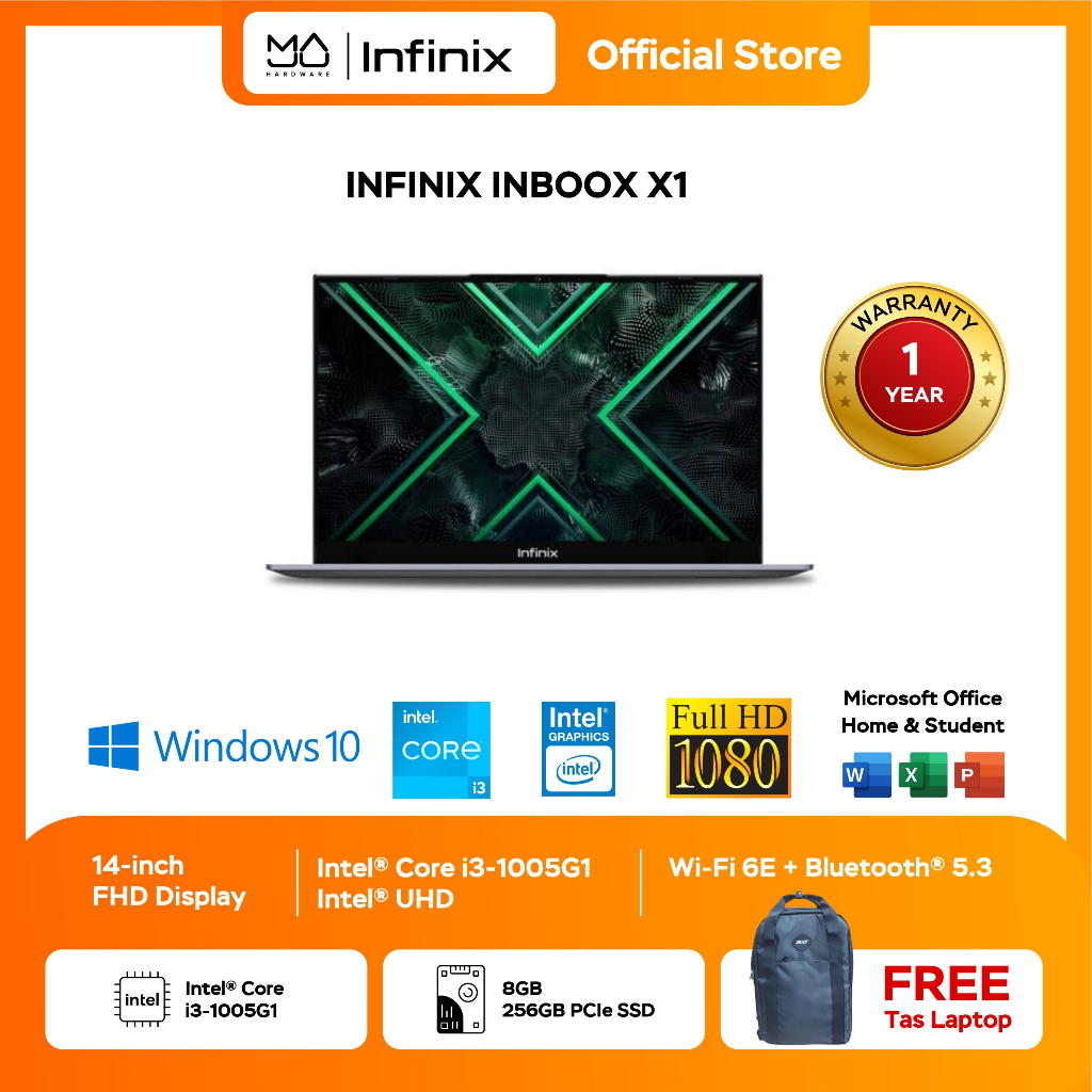 Laptop Infinix Inbook X1/14/i3-1005G1/8/256 - Red