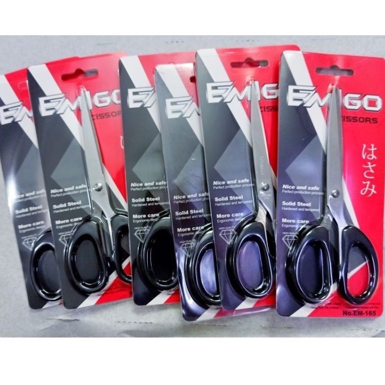 

KODE Y85C Gunting medium hitam isi 12 pcs EMIGO