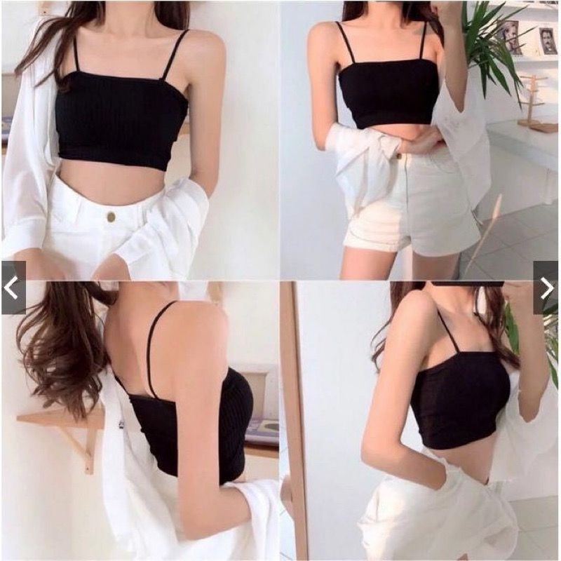 Bra Sport Elastic Bandeau Tank Tops Bra Wanita Olahraga Tanpa Kawat BH Remaja