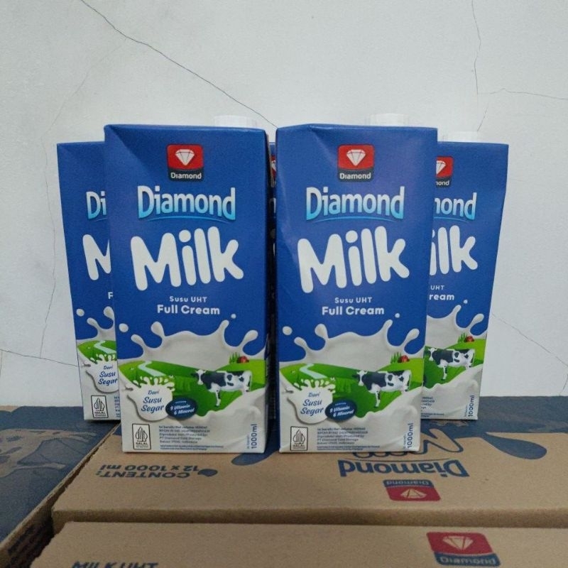 

Korzaln Susu Diamond Milk Uht Full Cream 1 Liter