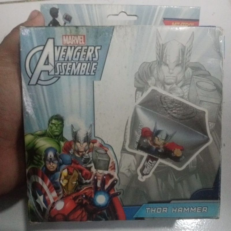 Thor hammer marvel avenger - mainan palu karet original produk Marvel
